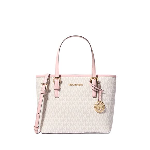 Michael Kors Zip Top Tote Bag Extra Small and Smartphone Wallet Set - Picture 2 of 8